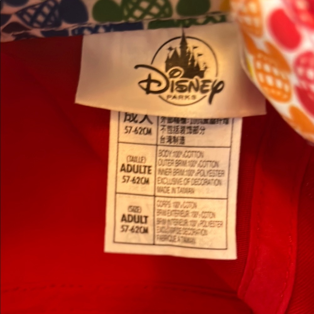 Disney Red Rainbow Mickey Mouse Ears Hat - Picture 2 of 6